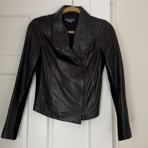 Vince - Black Leather Jacket XS - Great condition!